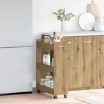 vidaXL Armoire chêne artisanal 60 x 22 x 79 cm Bois d'ingénierie