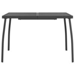 vidaXL Ensemble à manger de jardin 7 Pièces anthracite métal maille