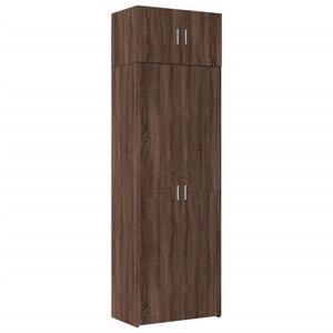 vidaXL Armoire de rangement chêne brun 70x42 5x225cm bois d'ingénierie