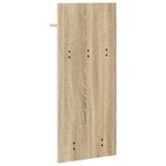 vidaXL Porte-manteau mural avec étagère Montage mural Chêne sonoma 90 x 40 x 10 cm