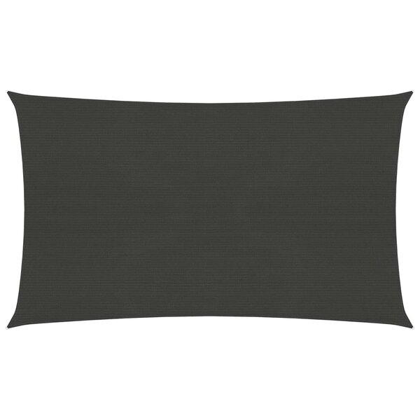 vidaXL Voile d'ombrage 160 g/m² Anthracite 5x8 m PEHD
