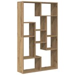vidaXL Bibliothèque chêne artisanal 72x20x120 cm bois d'ingénierie