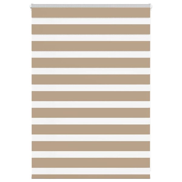 vidaXL Store zèbre marron sable largeur du tissu 110 9 cm polyester