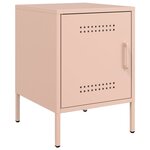 vidaXL Tables de chevet 2 Pièces rose 36x39x50 5 cm acier
