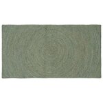 vidaXL Tapis de surface Vert olive 100 x 200 cm Jute