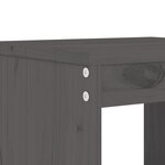 vidaXL Tabourets de jardin lot de 2 gris 40x36x45 cm bois massif pin
