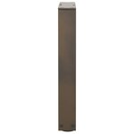vidaXL Pieds de table basse en forme de V  2 pièces  acier naturel  28 x (42-43 3) cm
