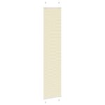 vidaXL Store plissé crème 50x200 cm largeur du tissu 49 4 cm polyester