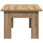 vidaXL Table basse chêne artisanal 100x60x42 cm bois d'ingénierie