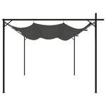 vidaXL Pergola avec toit rétractable anthracite 395x292x230 cm
