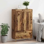 vidaXL Haut Armoire Bois Ancien 69 5 x 31 x 115 cm Bois d'ingénierie