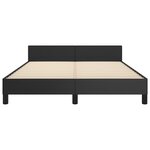 vidaXL Cadre de lit sans matelas noir 140x200 cm similicuir