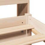 vidaXL Lit bibliothèque sans matelas 135x190 cm bois de pin massif