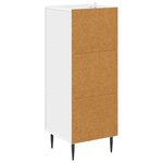 vidaXL Armoire à tiroirs Blanc 33 x 34 5 x 89 5 cm Bois d'ingénierie