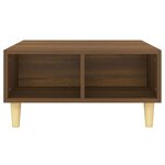vidaXL Table basse chêne marron 60x60x30 cm bois d'ingénierie