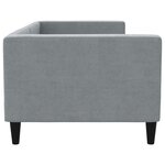 vidaXL Lit de repos sans matelas gris clair 90x190 cm tissu