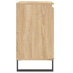 vidaXL Armoire de bain chêne sonoma 58x33x60 cm bois d'ingénierie