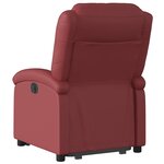 vidaXL Fauteuil inclinable Rouge bordeaux Similicuir