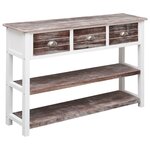vidaXL Buffet Antique Marron 115x30x76 cm Bois