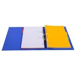 Classeur à levier PVC dos de 70mm bleu foncé EXACOMPTA