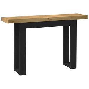 vidaXL Table console NOAIN pieds en forme de U 120x30x75 cm massif pin