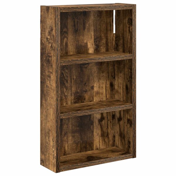 vidaXL Armoire murale de salle de bain Chêne Fumé 30 x 10 x 50 cm