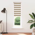 vidaXL Store zèbre marron sable largeur du tissu 50 9 cm polyester