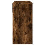 vidaXL Coiffeuse avec miroir chêne fumé 80x39x80 cm