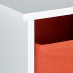 Banc de rangement enfant caisse à jouets colorée banc en bois boîte à jouets pliable 81 cm blanc 13_0000363