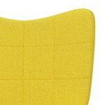 vidaXL Chaise de relaxation Jaune moutarde Tissu
