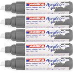Marqueur acrylique large 5000 anthracite 5-10 mm x 5 EDDING