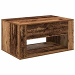 vidaXL Table basse Bois Ancien 80 x 50 x 40 cm Bois d'ingénierie