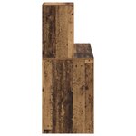 vidaXL Bureau d'écriture en vieux bois Vieux bois Bois Moyen Minimaliste