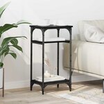 vidaXL Table d'appoint Chêne noir 40 x 30 x 75 cm Bois d'ingénierie