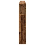 vidaXL Tête de lit à LED vieux bois 200x18 5x103 5cm bois d'ingénierie
