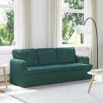 vidaXL Canapé Vert foncé 201 x 80 x 85 cm tissu