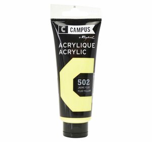 Peinture acrylique 100 ml - Jaune fluo n°502