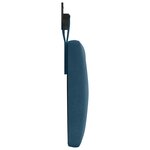 vidaXL Tête de lit suspendue Bleu Velours