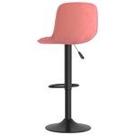 vidaXL Tabourets de bar lot de 2 rose velours