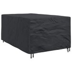 vidaXL Housse pour mobilier d'extérieur Noir 143 x 225 x 90 cm 420D