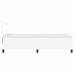 vidaXL Lit à ressorts avec matelas Blanc 100 x 200 cm Simili cuir