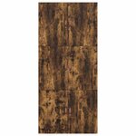vidaXL Lit avec rangement en chêne fumé 90x200 cm