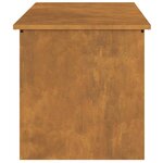 vidaXL Boîte de Rangement Extérieure Marron 100 x 50.5 x 50 cm