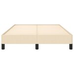 vidaXL Cadre de lit Crème 120 x 200 cm Tissu