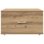 vidaXL cabinet à tiroirs Chêne artisan Panneau de particules  stratifié