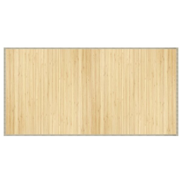 vidaXL Tapis rectangulaire naturel clair 100x200 cm bambou