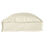 vidaXL Set de coussins de palette 2 Pièces Crème 100 x 40 x 8 cm