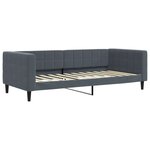 vidaXL Lit de repos sans matelas gris foncé 100x200 cm velours
