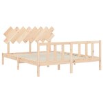 vidaXL Cadre de lit sans matelas 160x200 cm bois massif de pin