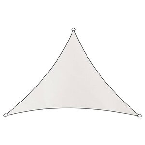 Livin'outdoor Tissu d'ombrage Como Polyester Triangle 3x2 5x2 5m Blanc